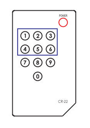 REPLACEMENT REMOTE CONTROL CR-22