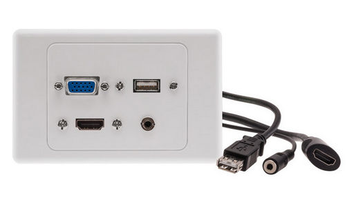 HDMI / VGA / USB / PC AUDIO WALL PLATE