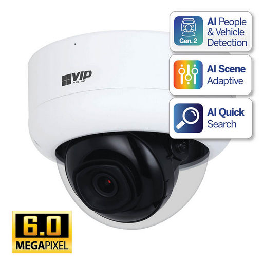 6MP IP FIXED DOME CAM - PROFESSIONAL SERIES
