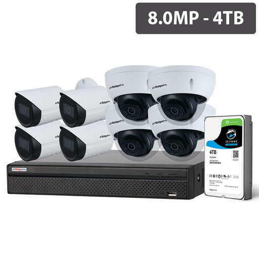 8 CHANNEL 8MP IP FIXED LENS CAM KIT