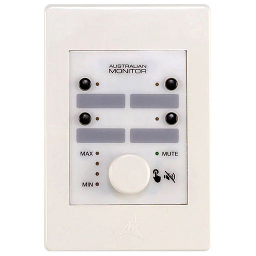 4 BUTTON WALL CONTROL PANEL WITH VOLUME CONTROL KNOB