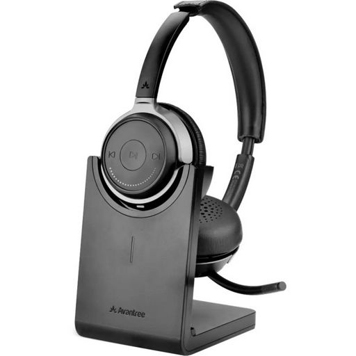 BLUETOOTH OVER EAR APTX-HD HEADPHONE WITH DETACHABLE BOOM MIC - AVANTREE ALTO CLAIR
