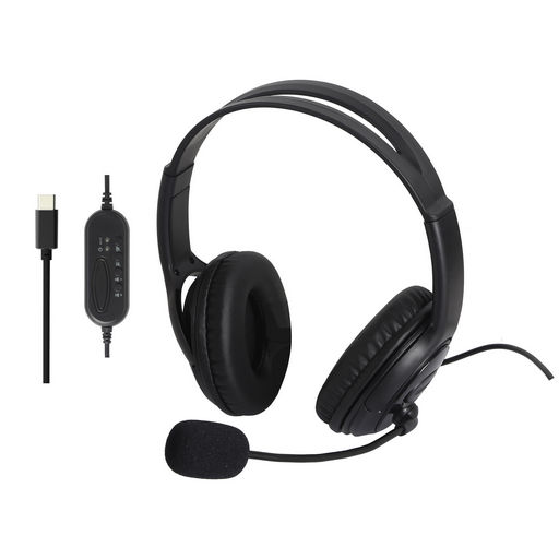 OVER-EAR USB HEADSET WITH BOOM MIC