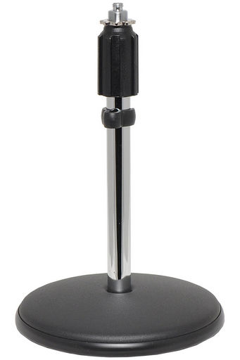 MICROPHONE DESK STAND 220-380MM BASE 5/8”