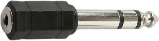 6.35MM STEREO PLUG TO 3.5MM STEREO SOCKET