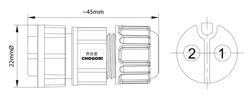 MIDDLE SERIES CABLE CONNECTOR BAYONET