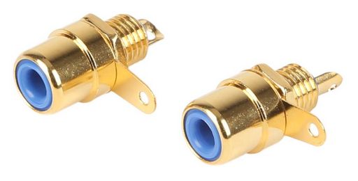 RCA PANEL SOCKET GOLD PLATED