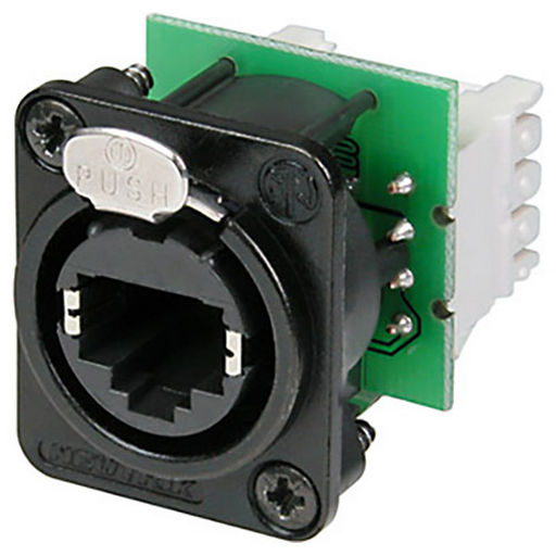ETHERCON PANEL MOUNT RECEPTACLE WITH IDC 110 PUNCH DOWN TERMINALS