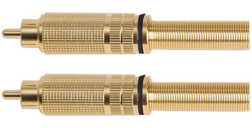 RCA PLUGS - GOLD PLATED LARGE