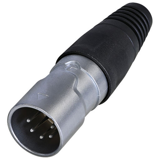5 POLE XLR MALE IP65 CABLE CONNECTOR - NICKEL