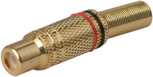 RCA INLINE SOCKET GOLD PLATED