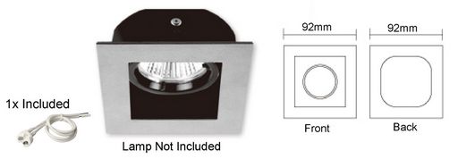 DOWN-LIGHT CASING MR16 - GIMBAL RECESSED