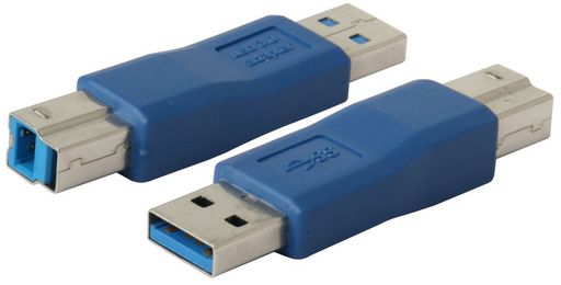 USB 3.0 'A' MALE TO 'B' MALE ADAPTOR