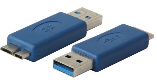 USB 3.0 'A' MALE TO MICRO 'B' MALE ADAPTOR