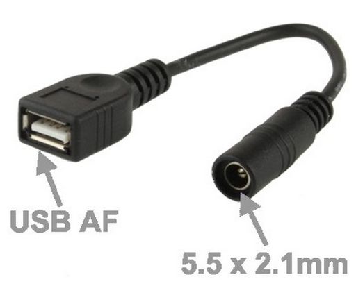 DC ADAPTOR USB-2.1mm