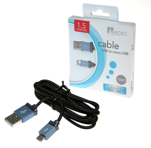 USB TO MICRO USB CABLE 1.5M AERPRO