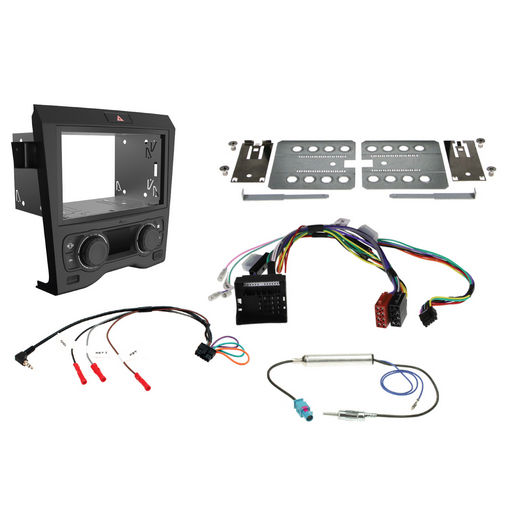 DOUBLE DIN INSTALL KIT TO SUIT HOLDEN COMMODORE VE SERIES 1 DUAL ZONE CLIMATE CONTROL (BLACK)