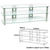 3 Tier Clear Glass TV/Audio Video Stand - Large