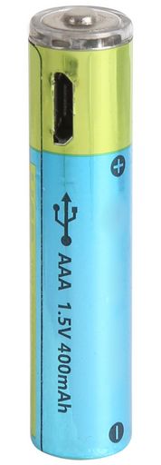 USB RECHARGEABLE AAA BATTERIES 1.5V