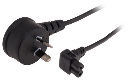 IEC-C7 TO MAINS POWER CORD - RIGHT ANGLED
