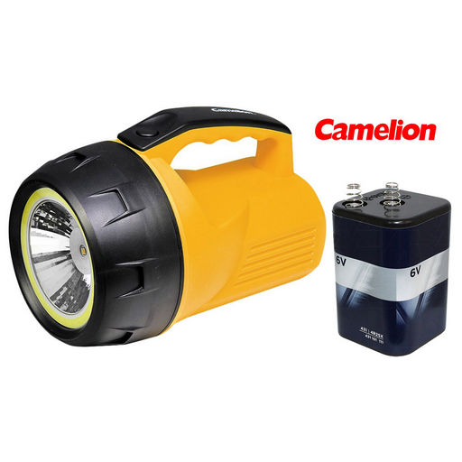 3W COB + LED SEARCH FLASHLIGHT 6V