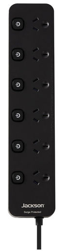 6 WAY POWERBOARD SURGE PROTECTED