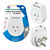 OUTBOUND TRAVEL ADAPTOR WITH USB / USB-C - INDIA