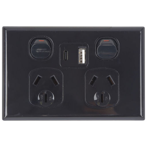 WALL PLATE WITH USB POWER 18W