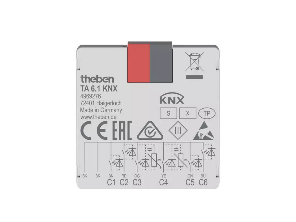 Theben Ta 6.1 Knx Binary Input Push-Button Interface | Wagner Online ...