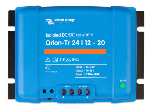 DC-DC CONVERTER - 24V TO 12V 20A ISOLATED