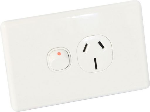 SLIMLINE HORIZONTAL WALL POWER OUTLET