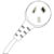 IEC-C7 TO MAINS POWER CORD - RIGHT ANGLED