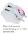 USB 2 PORT TRAVEL CHARGER 1A + 2.1A