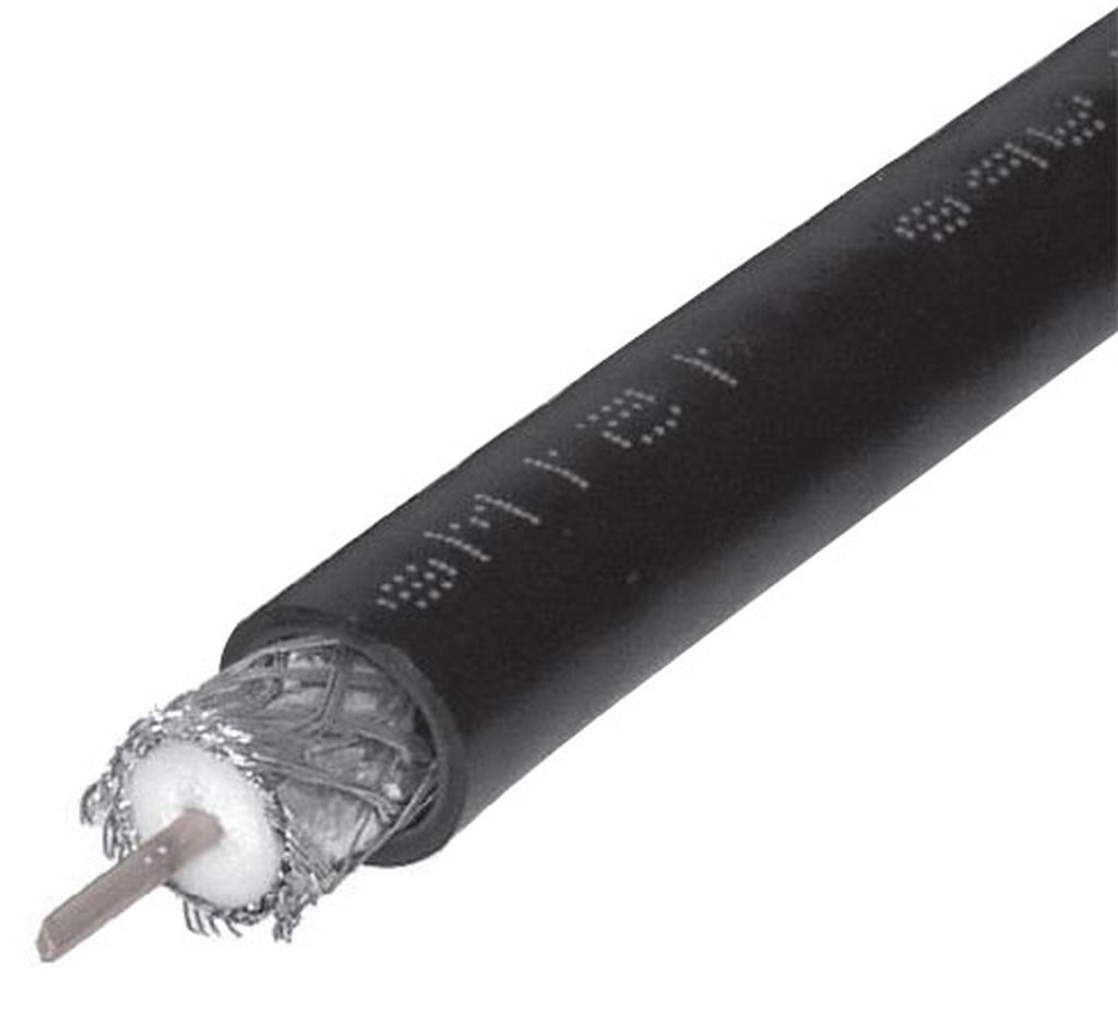 Heavy Duty QUAD-SHIELD RG11 Coaxial Cable With Weather Boot Connectors – Indoor/Outdoor By Phat Satellite