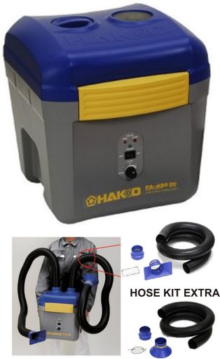 DUAL OUTLET SOLDER FUME EXTRACTOR