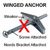 HEAVY DUTY HOLLOW WALL ANCHORS 1/4