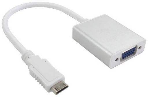 MINI HDMI M TO VGA F ADAPTOR ACTIVE