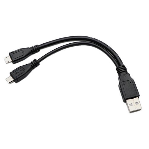 USB Y SPLITTER CABLE USB-AM TO 2x MICRO USB-M