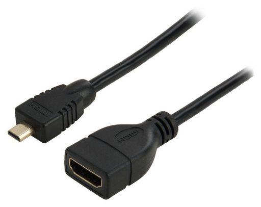 MICRO HDMI-M TO HDMI-F ADAPTOR CABLE
