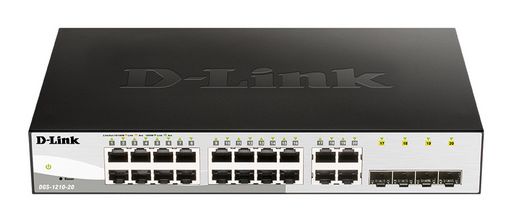20-PORT GIGABIT WEBSMART SWITCH WITH 20 RJ45 AND 4 COMBO SFP PORTS