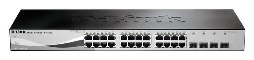 28-PORT GIGABIT WEBSMART SWITCH WITH 28 RJ45 AND 4 COMBO SFP PORTS