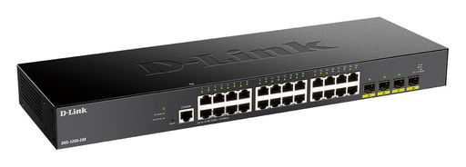 28-PORT GIGABIT SMART MANAGED SWITCH WITH 24 RJ45 AND 4 SFP+ 10G PORTS