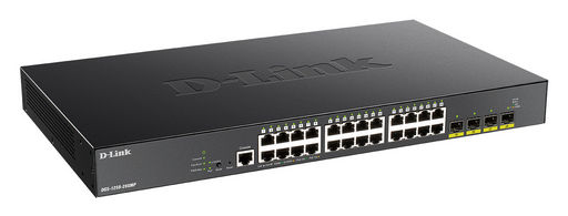 28-PORT GIGABIT SMART MANAGED PoE SWITCH WITH 24 RJ45 AND 4 SFP+ 10G PORTS