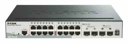 20-PORT GIGABIT SMARTPRO STACKABLE SWITCH WITH 16 RJ45, 2 SFP AND 2 SFP+ 10G PORTS
