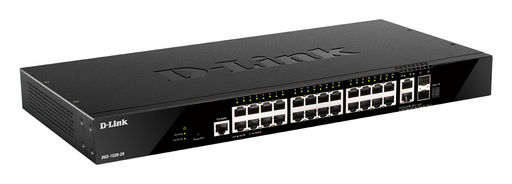 28-PORT GIGABIT SMART MANAGED STACKABLE SWITCH WITH 24 1000BASE-T AND 4 10GB PORTS