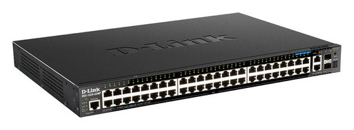 52-PORT GIGABIT SMART MANAGED STACKABLE PoE+ SWITCH WITH 44 POE+ 1000BASE-T, 4 PoE+ 2.5GBASE-T AND 4 10GB PORTS