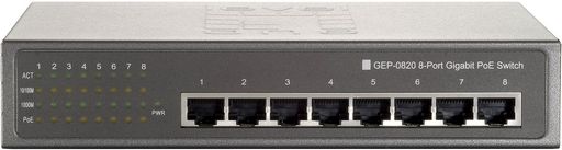 8-Port Gigabit PoE Switch 802.3at/af PoE 65W - Level1