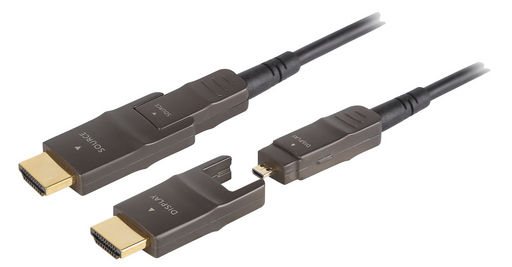 4K HDMI EXTENDED OPTICAL FIBRE DETACHABLE CABLES - PROLINK