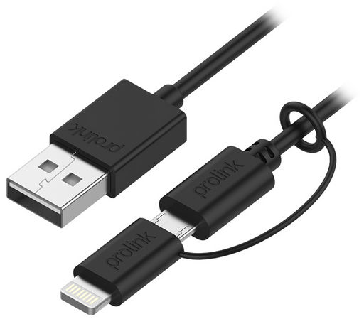 USB TO MICRO USB + LIGHTNING ADAPTOR