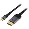 PF308K8-0180 USB Type-C to DisplayPort video cable, supports 8K @ 30Hz video resolution, 1.8M